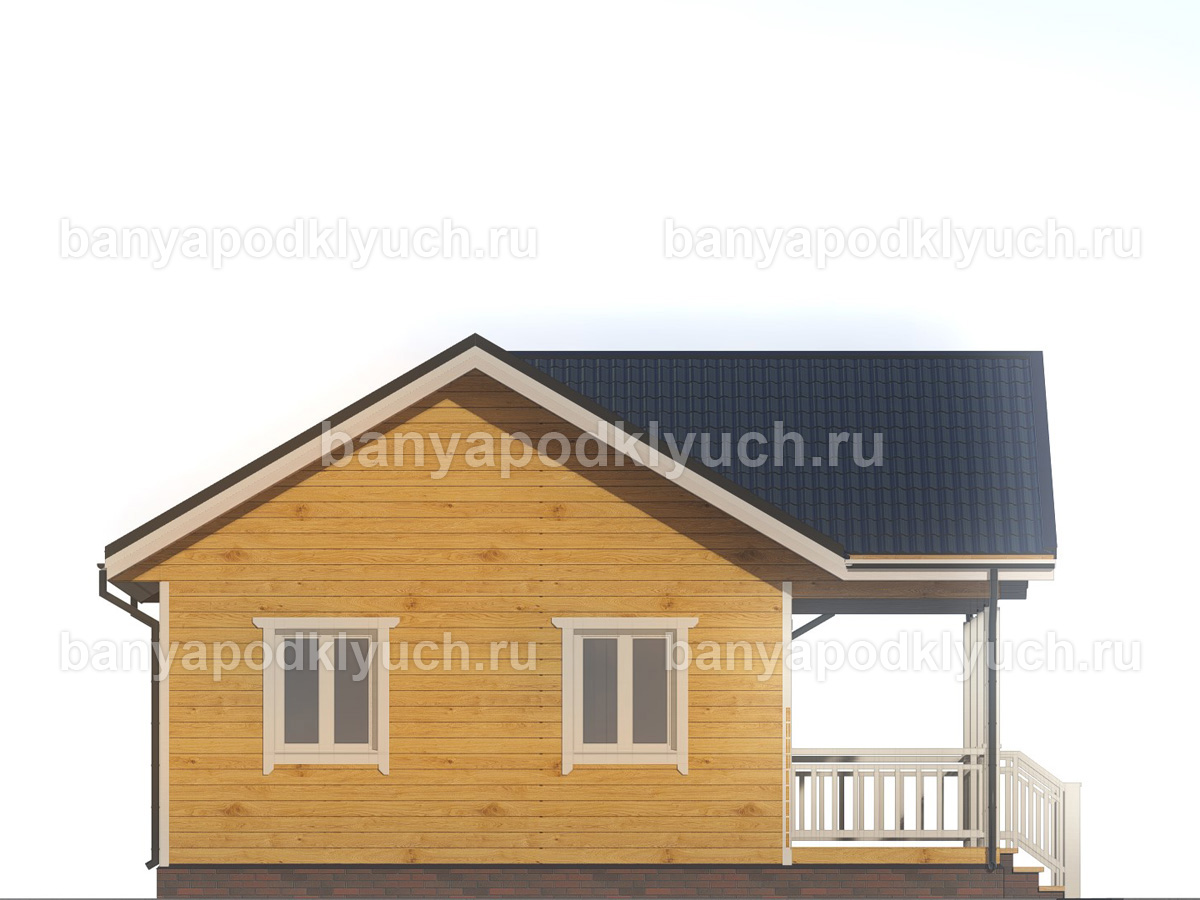 Баня из бруса 9x8 м Баня из бруса 9x8 м