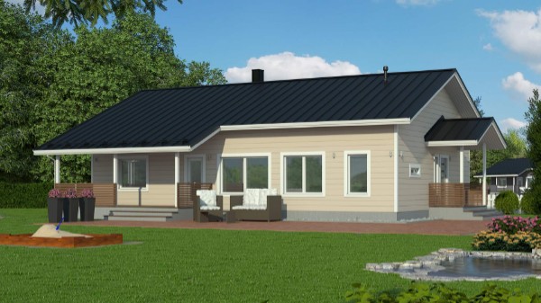 Дом из бруса 15 на 9 м